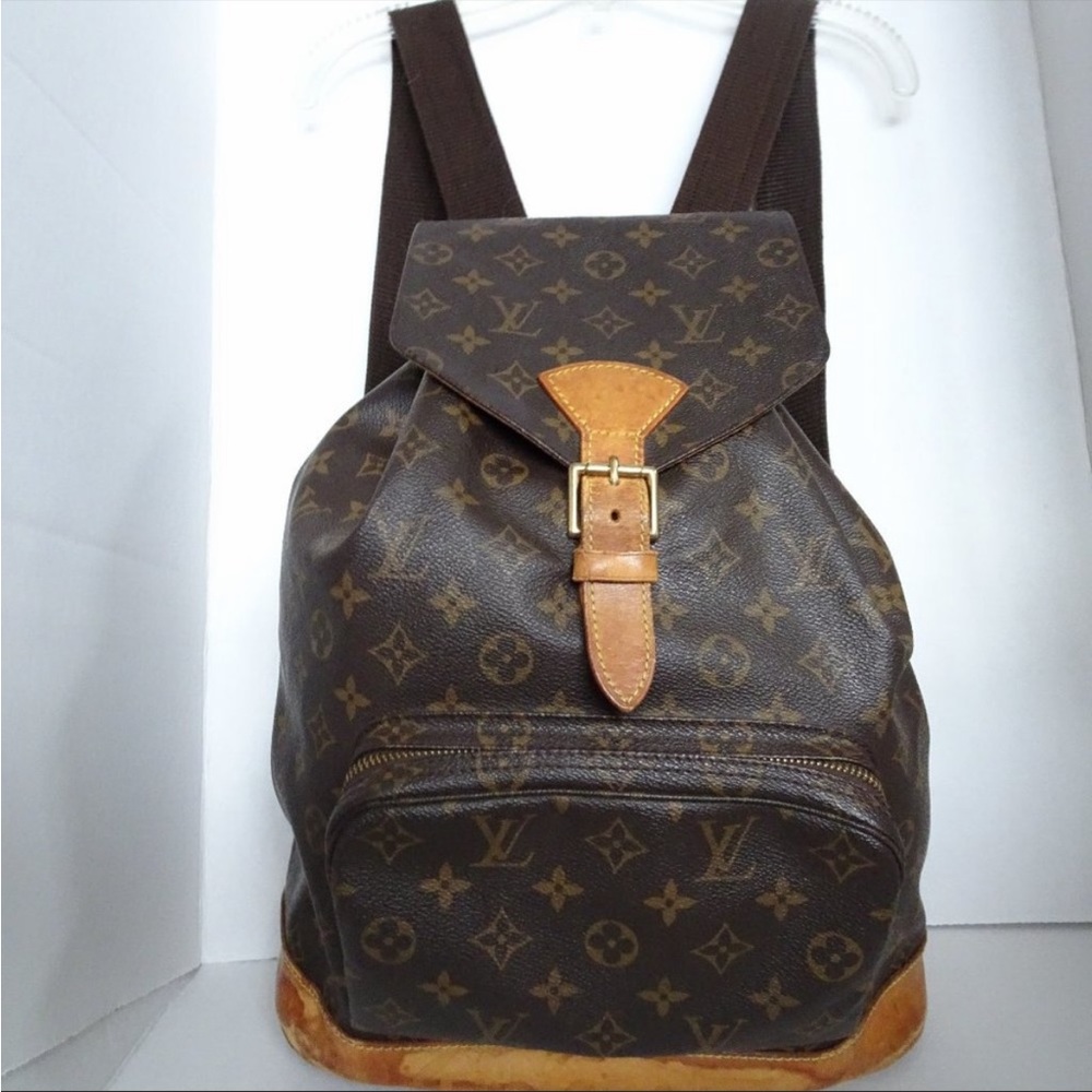 Auth LOUIS VUITTON Montsouris GM Backpack Shoulder Sling Handbag Bag Noe XL